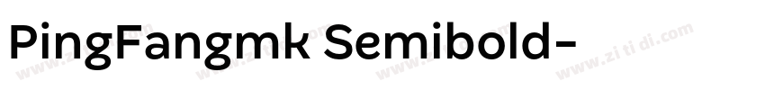 PingFangmk Semibold字体转换